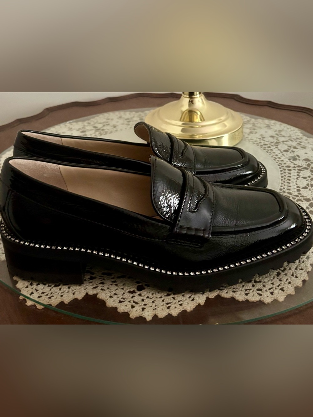 Jimmy Choo, Deanna Loafers Black, size IT 39/ US 9 - Picture 3 of 7